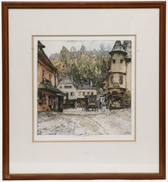Luigi Kasimir (1881-1962) - Framed 1926 Etching, View of Greinwinter