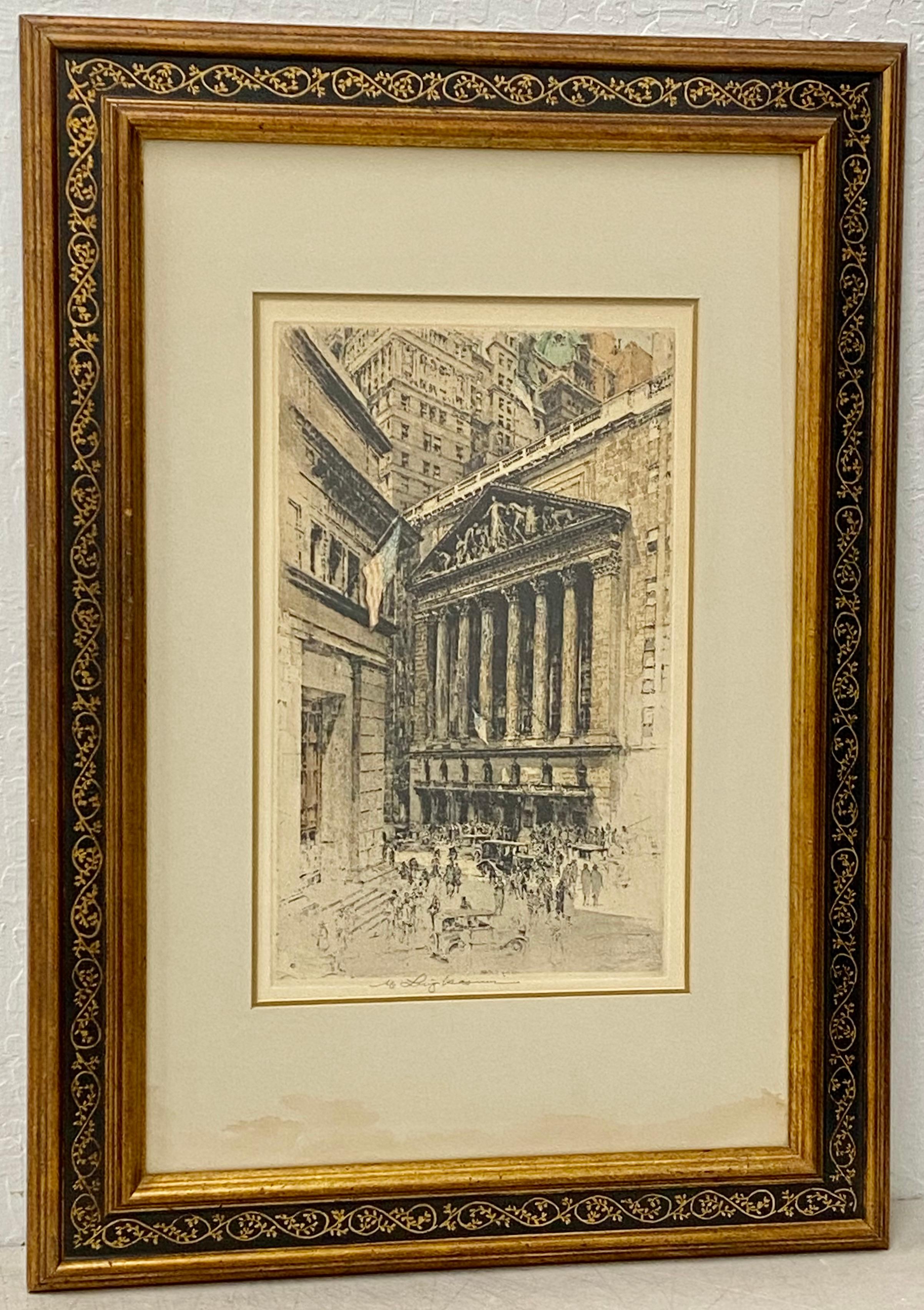 luigi kasimir original signature etching