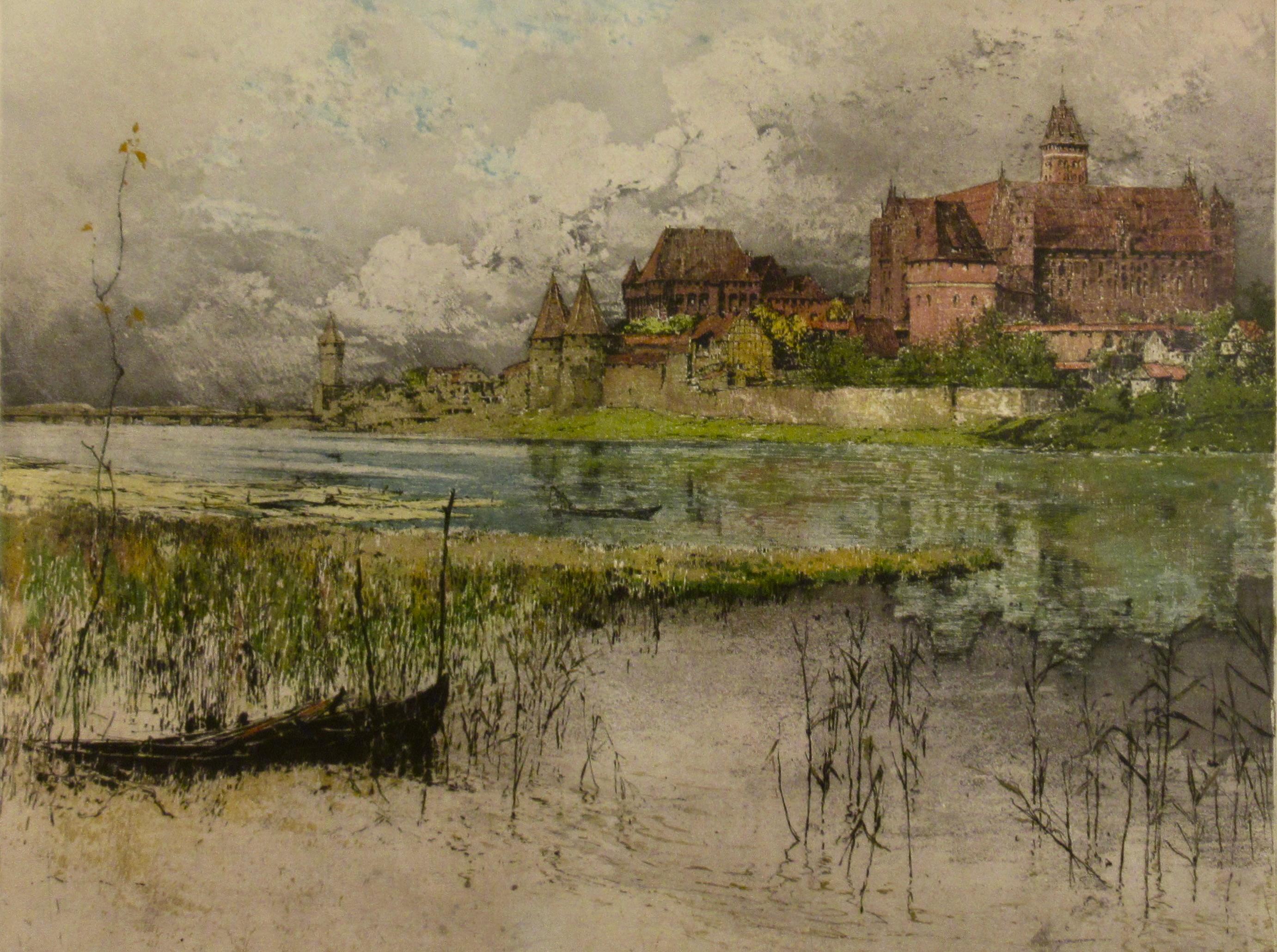 Marienburg Castle, Germany - Realist Print by Luigi Kasimir