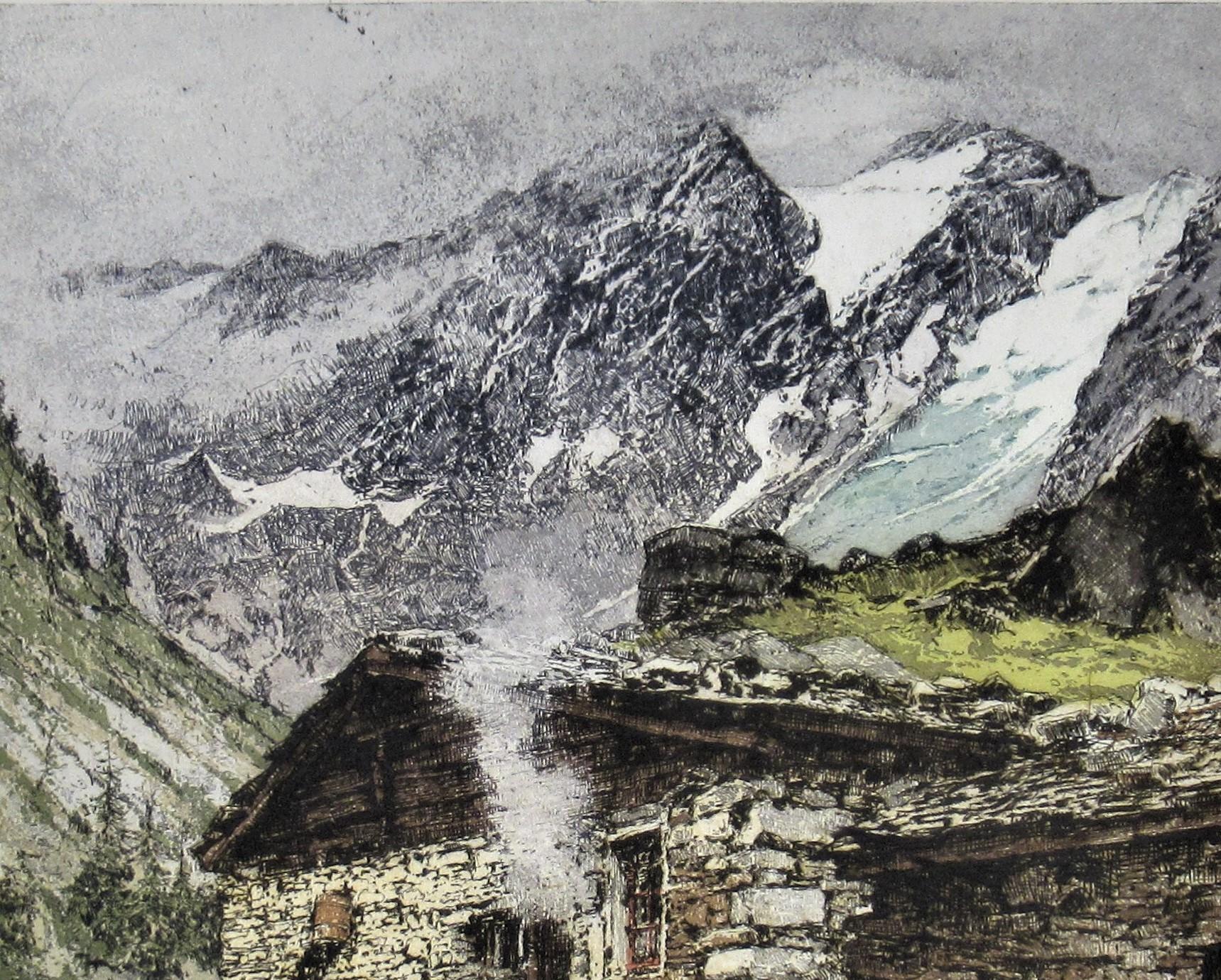 Mount Ankogel, Austria - Realist Print by Luigi Kasimir