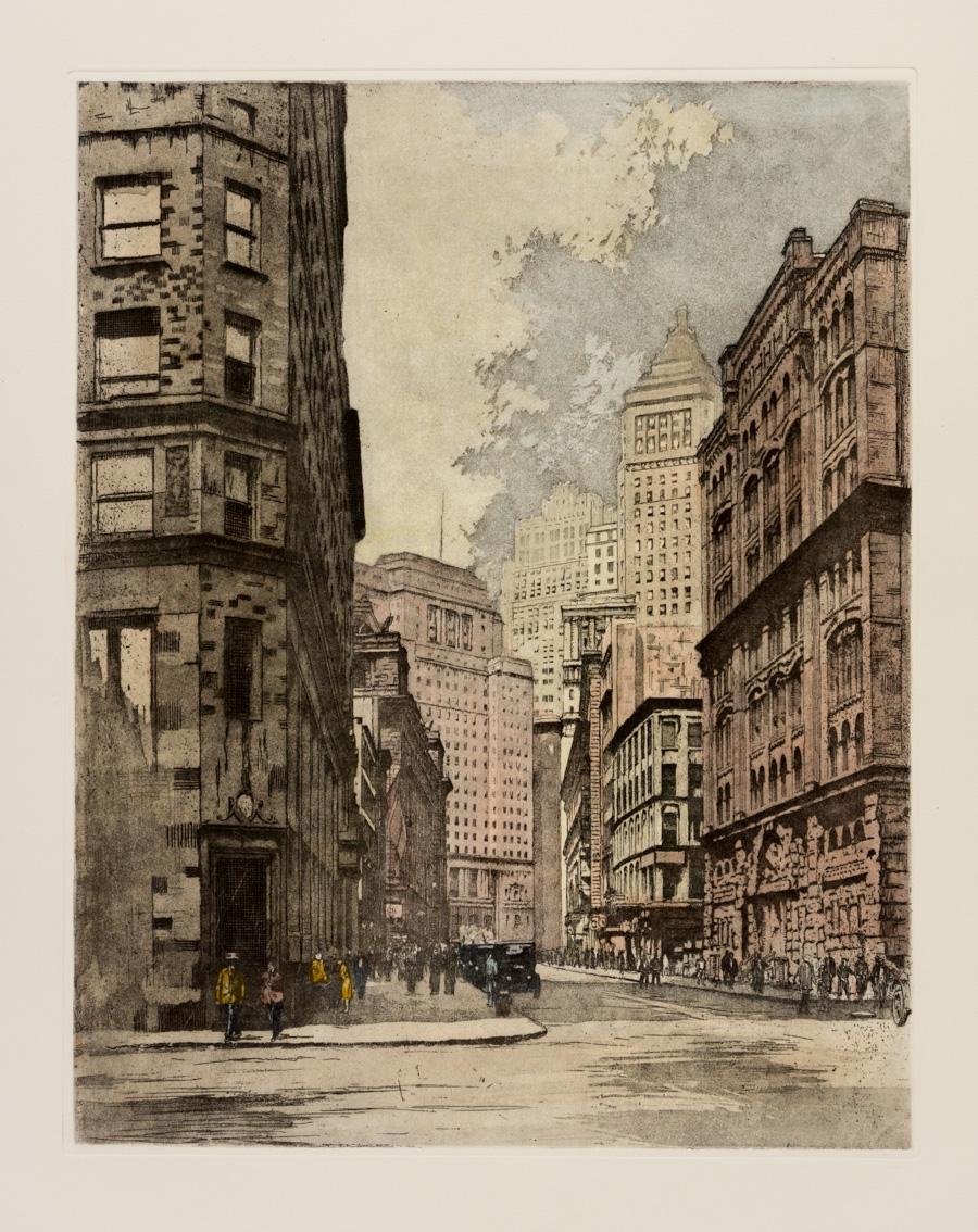 New York, New York City, NY, downtown Manhattan - Print by Luigi Kasimir