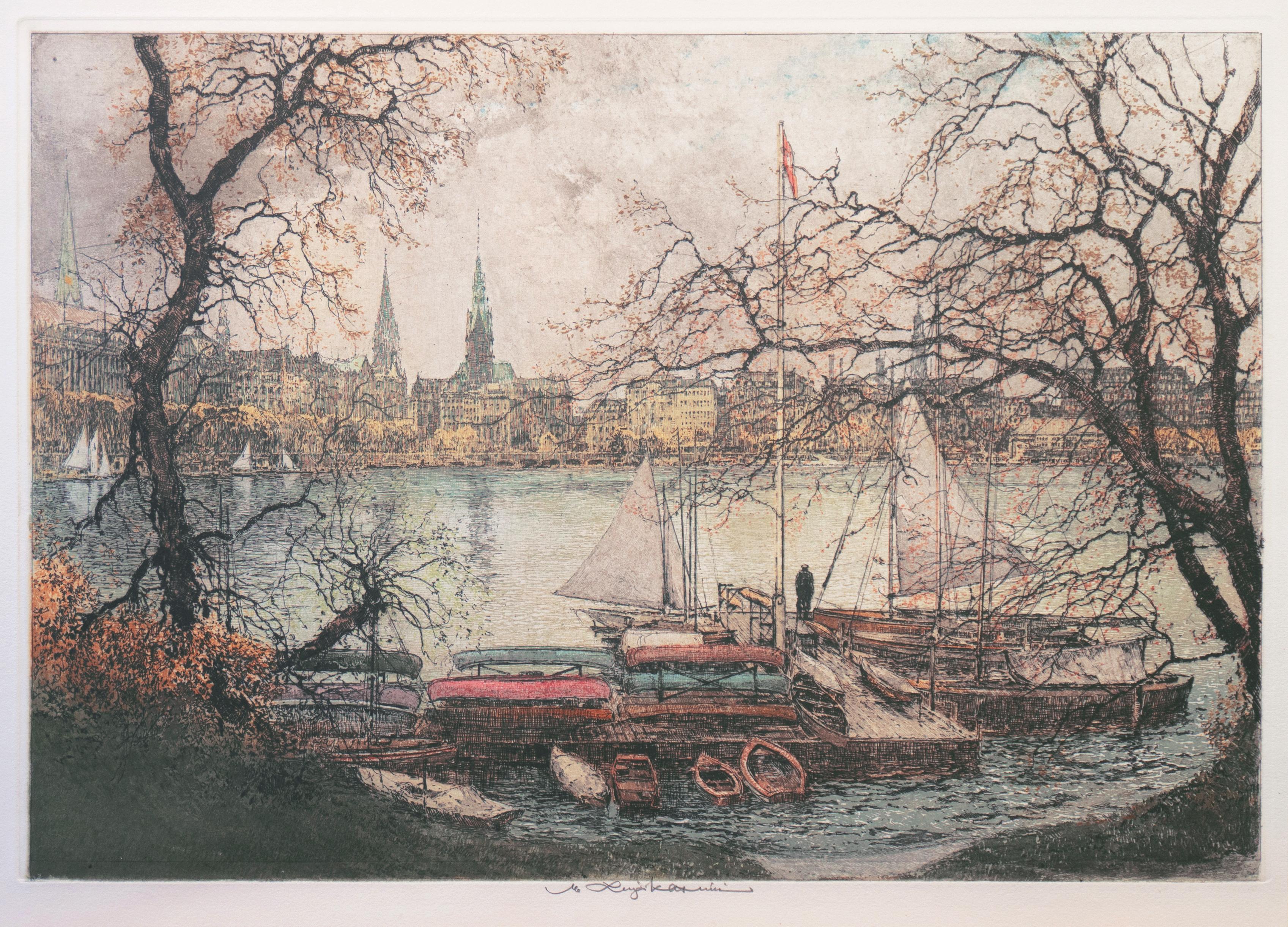 'On the Lake', Vienna Academy of Art, Metropolitan Museum, Smithsonian
