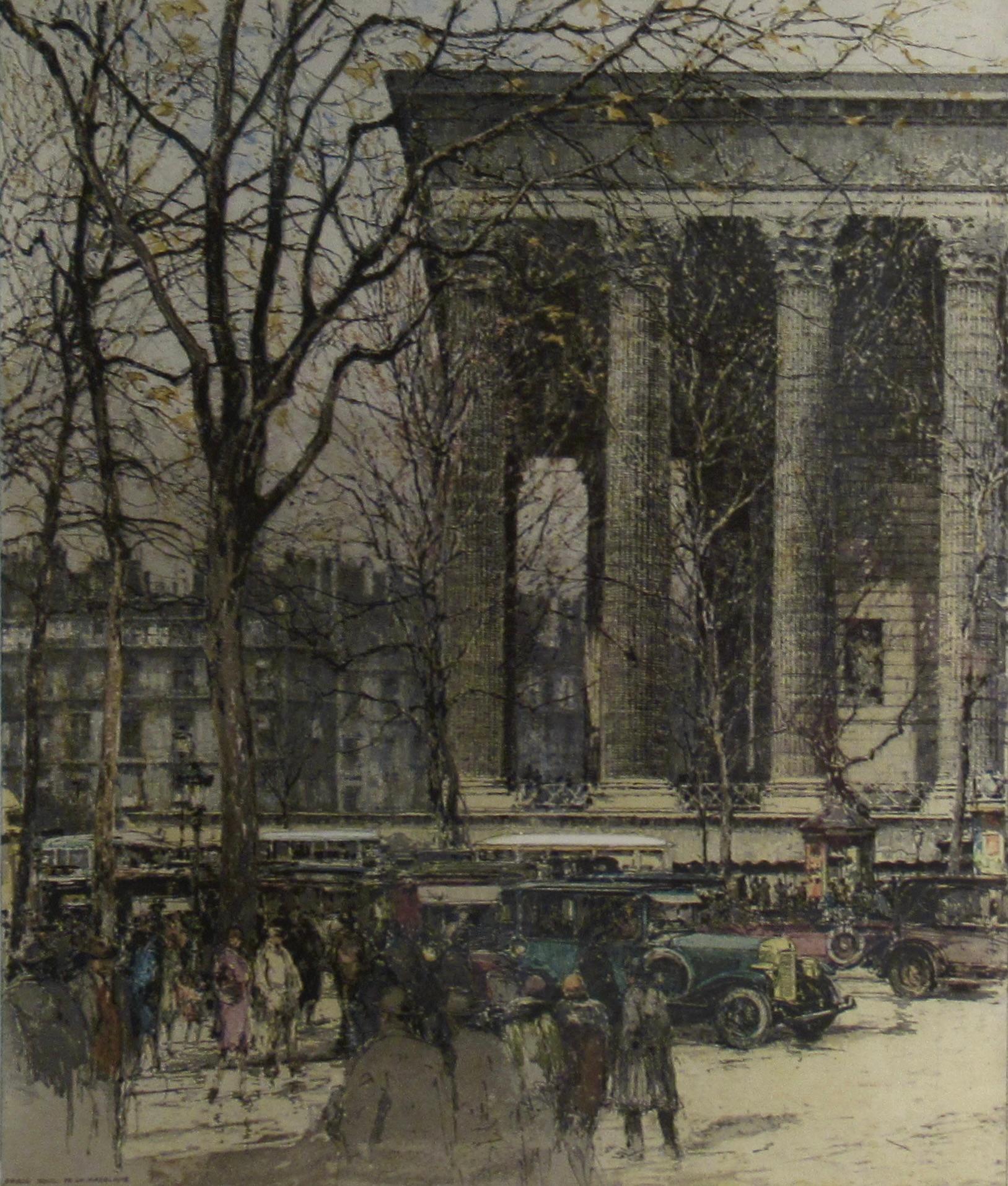 Paris, Boulevard de la Madeleine (Realismus), Print, von Luigi Kasimir