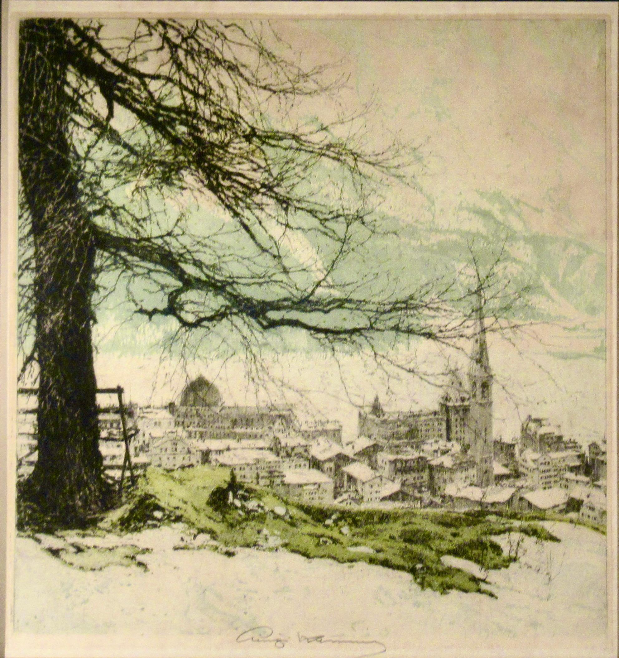 Saint Moritz, Suisse - Print de Luigi Kasimir