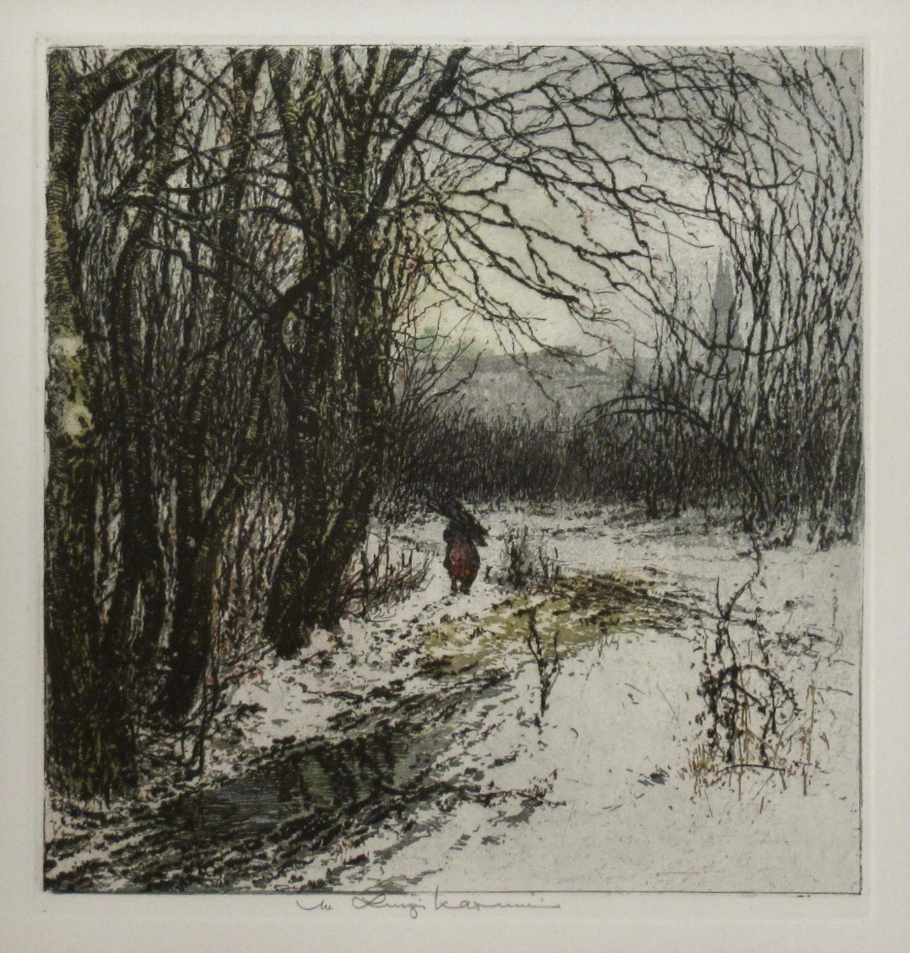 Winter Landscape - Print by Luigi Kasimir