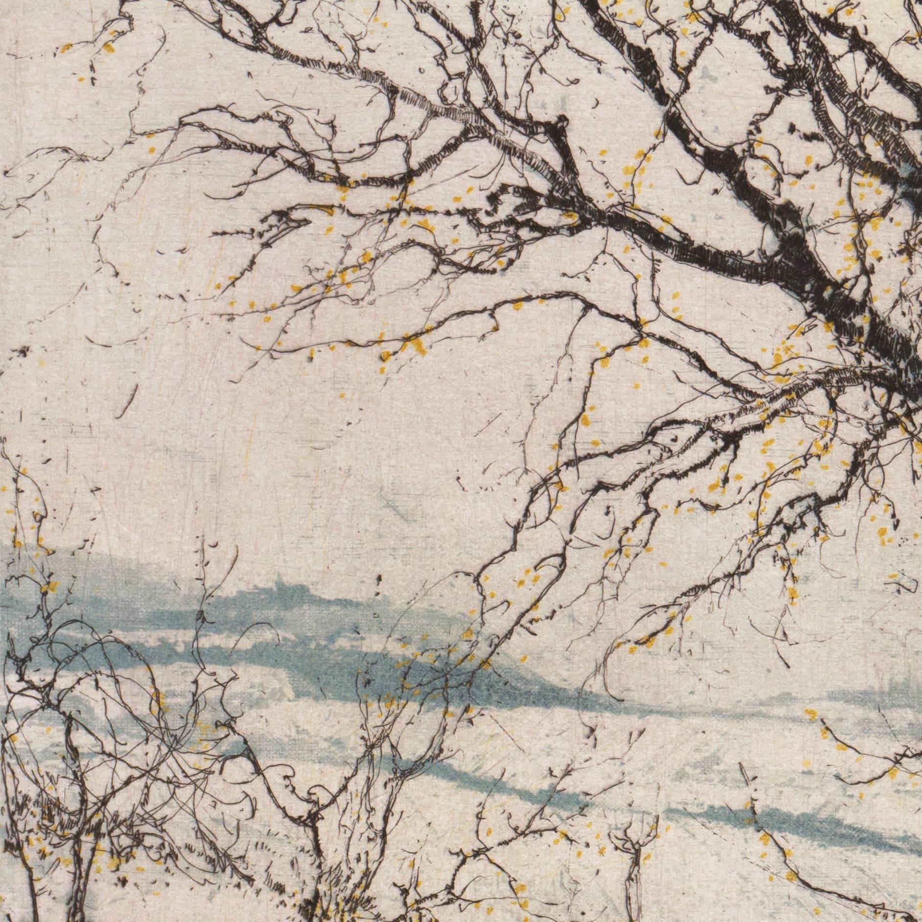 'Winter Landscape', Vienna Academy of Art, Metropolitan Museum, Smithsonian - Beige Landscape Print by Luigi Kasimir