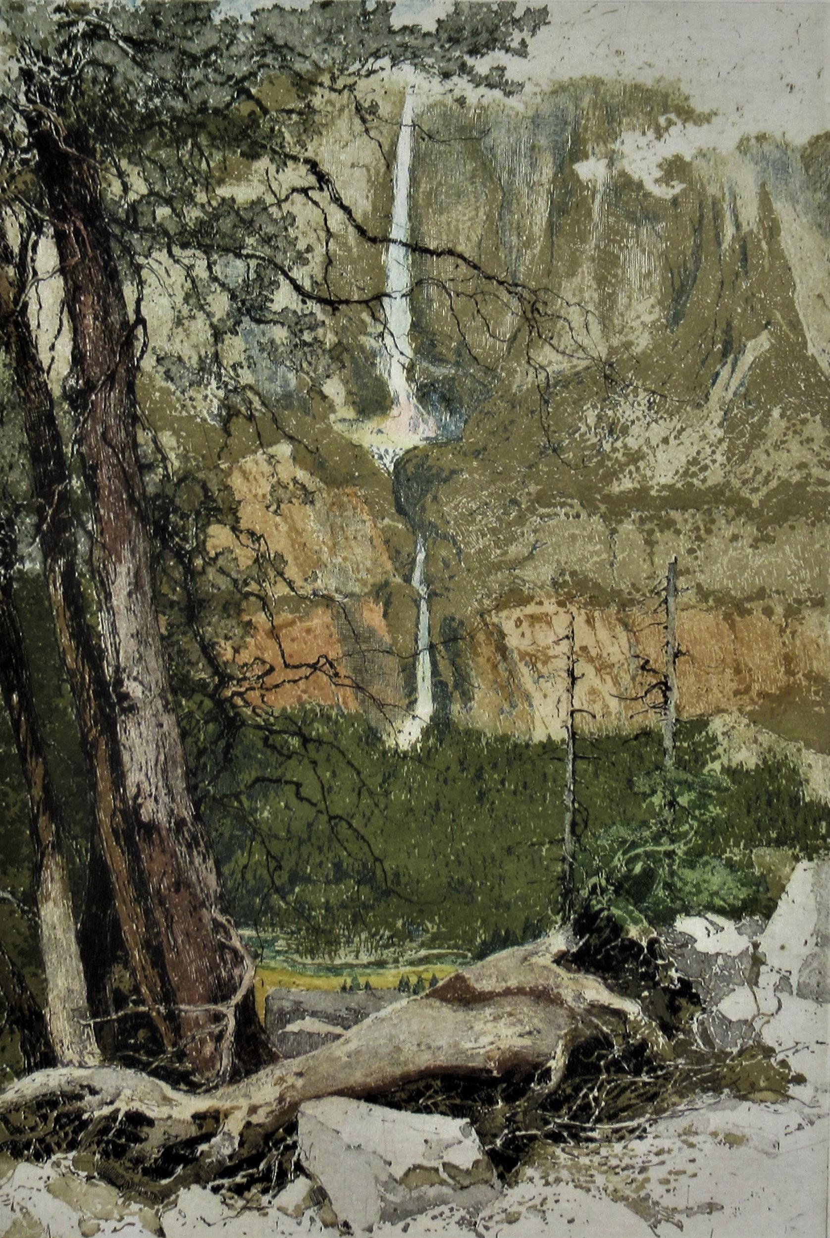 Yosemite Falls, California - Print by Luigi Kasimir