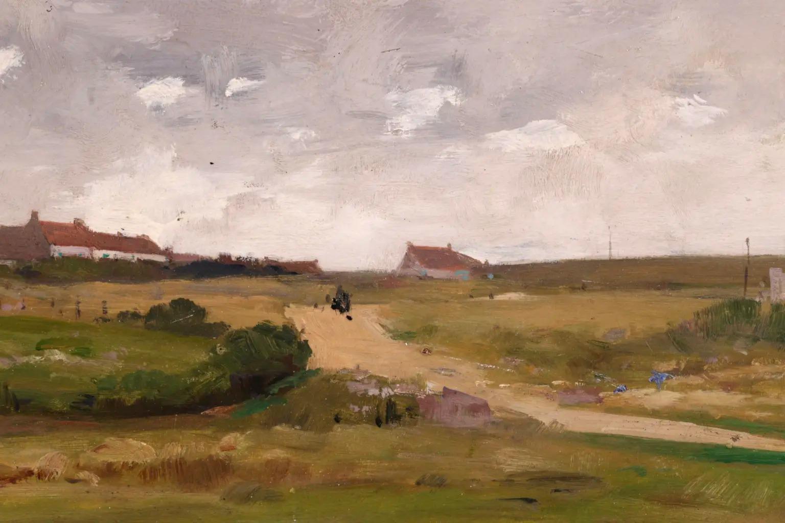Environs De Cayeux-Sur-Mer - Impressionist Landscape Oil Painting by Luigi Loir 3