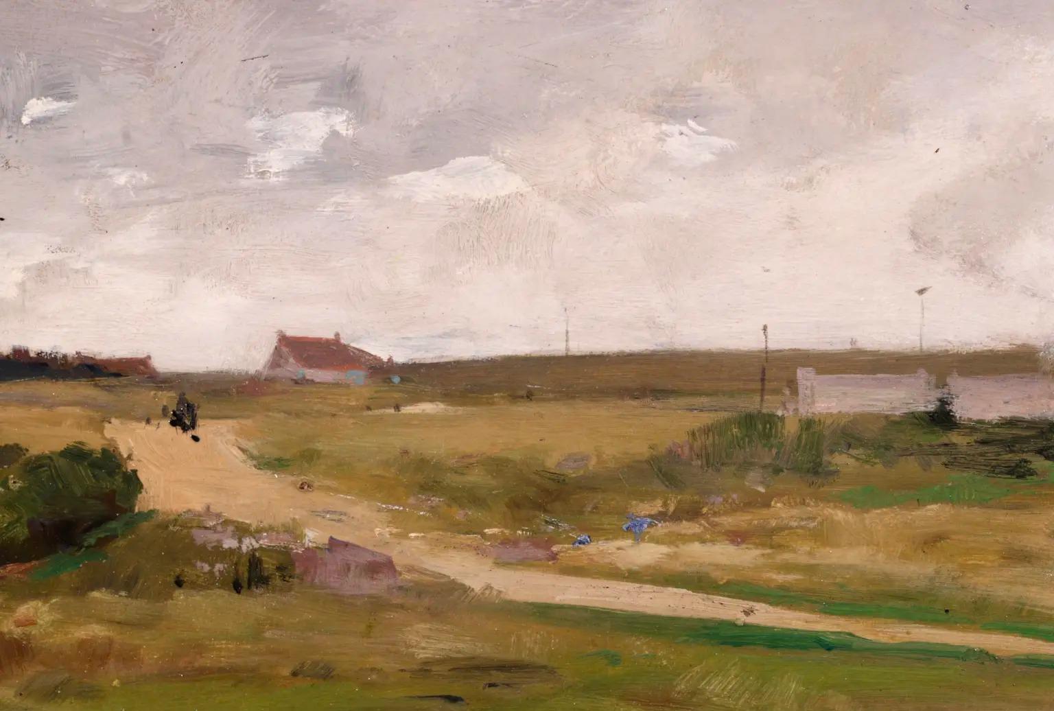 Environs De Cayeux-Sur-Mer - Impressionist Landscape Oil Painting by Luigi Loir 4