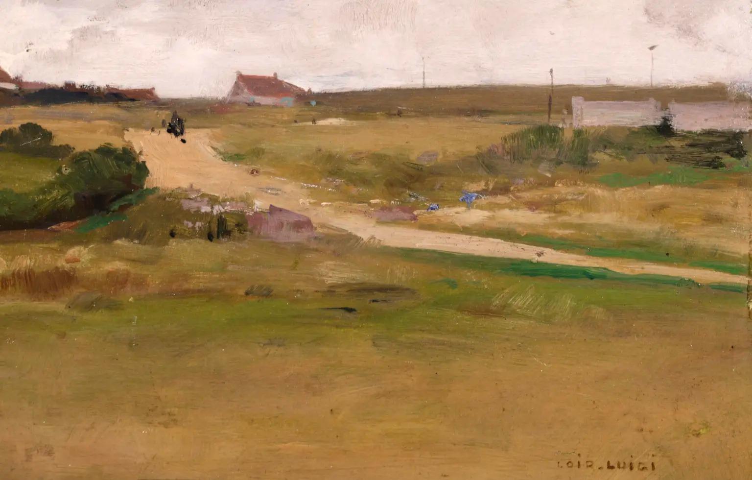 Environs De Cayeux-Sur-Mer - Impressionist Landscape Oil Painting by Luigi Loir 5