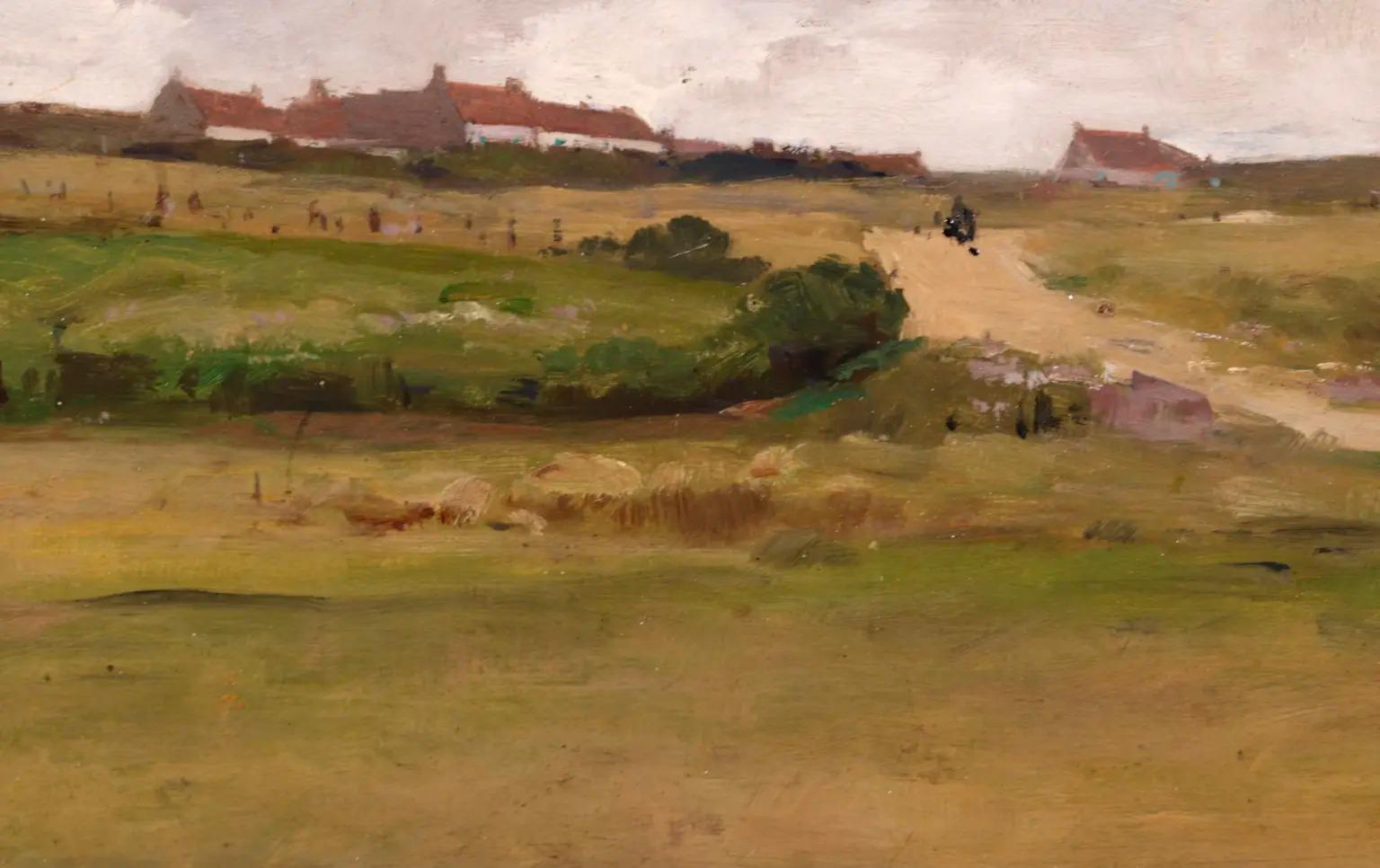 Environs De Cayeux-Sur-Mer - Paesaggio impressionista dipinto a olio da Luigi Loir 6