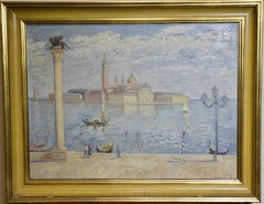 Oil Painting by Luigi Losito. View of Venice, Italy.