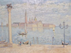 Oil Painting by Luigi Losito. View of Venice, Italy.