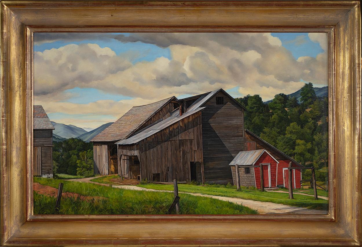 The Weathered Barn - Painting by Luigi Lucioni