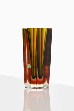 Luigi Mandruzzato Vase Produced by Murano in Italy