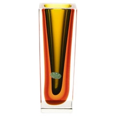 Luigi Mandruzzato Vase Produced by Murano in Italy