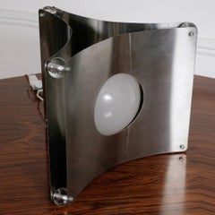 Luigi Massoni Chrome Midcentury Modern Table or Floor Lamp Space Age pergay