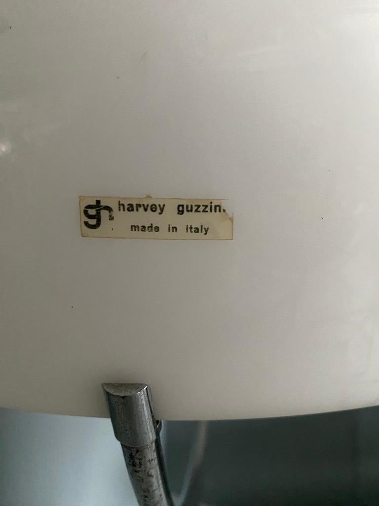 Italiano Luigi Massoni per Harvey Guzzini, lampada a sospensione regolabile perlescente - Italia 1970 in vendita