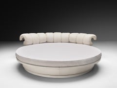 Luigi Massoni per Poltrona Frau Letto 'Lullaby Due' in pelle bianca