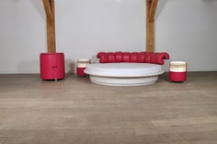 Luigi Massoni per Poltrona Frau, letto 'Lullaby Due' con Dilly Dally, Italia 1968