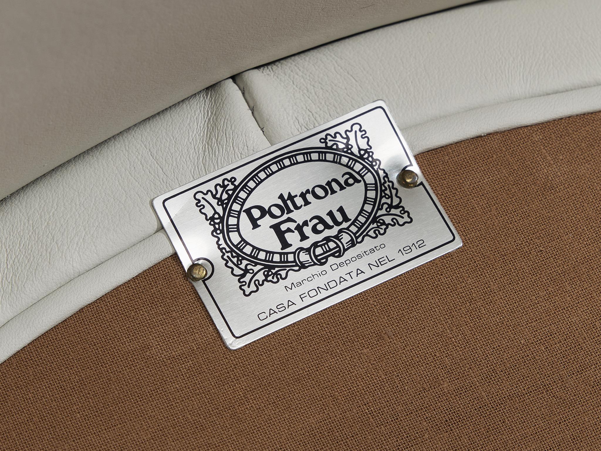 Luigi Massoni for Poltrona Frau Set of Six ‘Dinette’ Armchairs in Leather 5