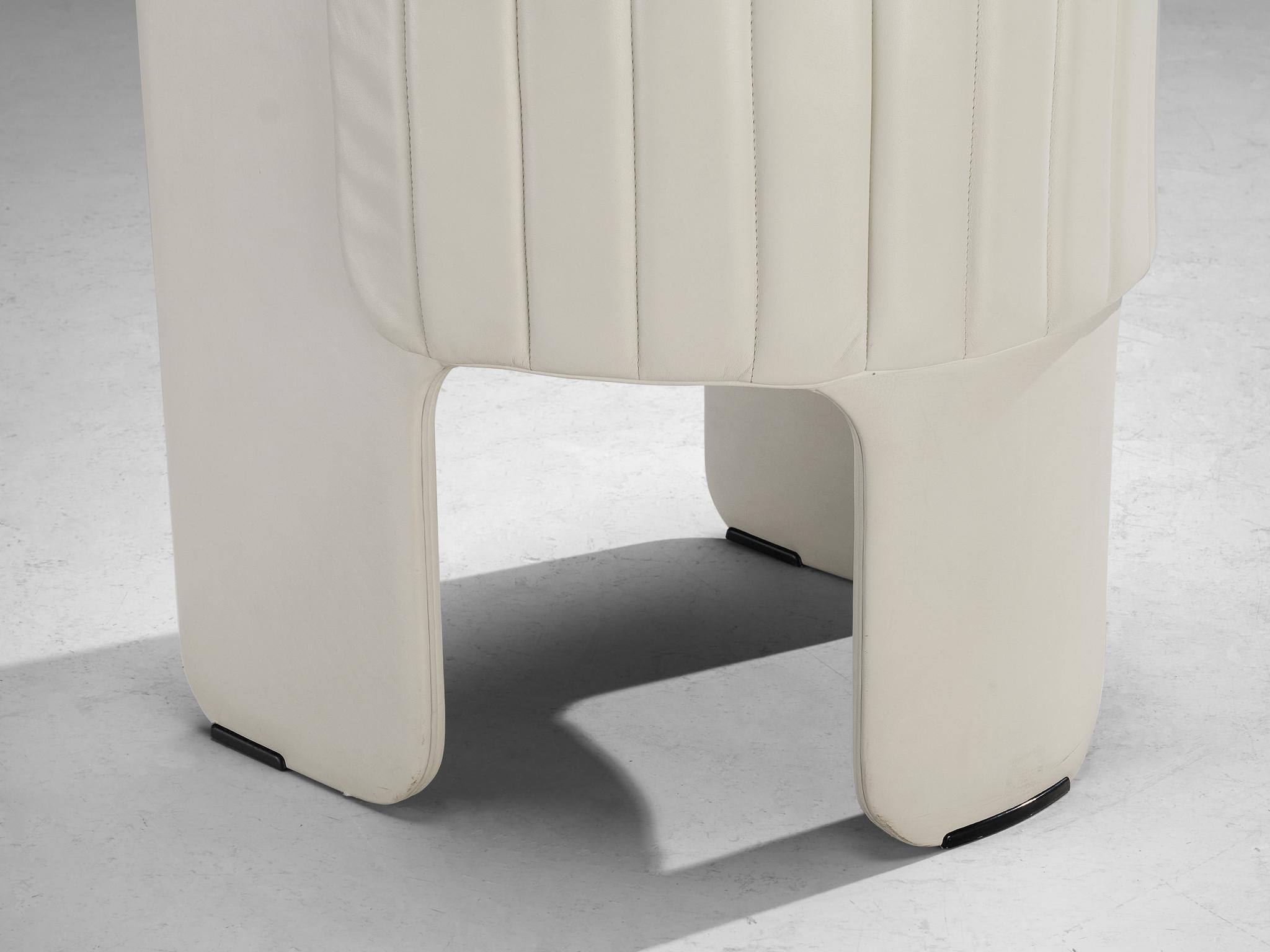Luigi Massoni for Poltrona Frau Set of Six ‘Dinette’ Armchairs in Leather 3