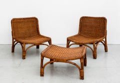 Luigi Massoni Lounge Chairs and Ottoman