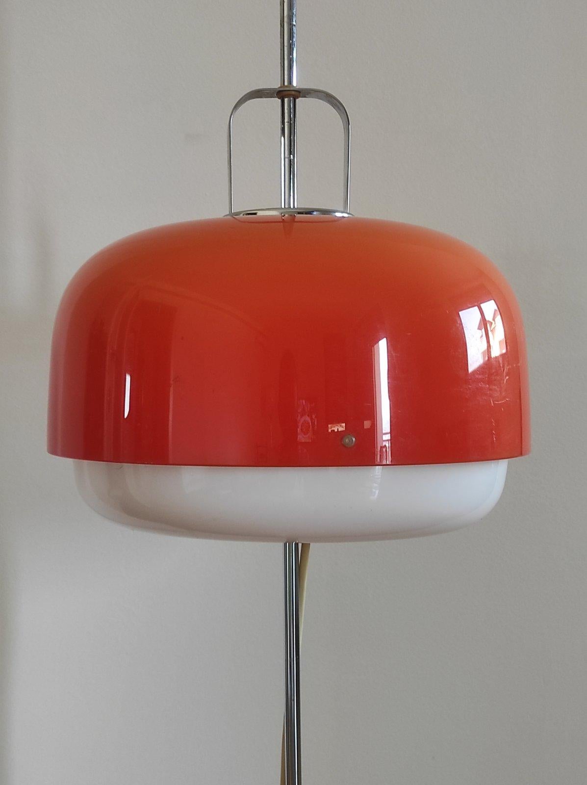 Luigi Massoni Lampadaire Medusa Pour Guzzini Meblo 1970 en vente 5