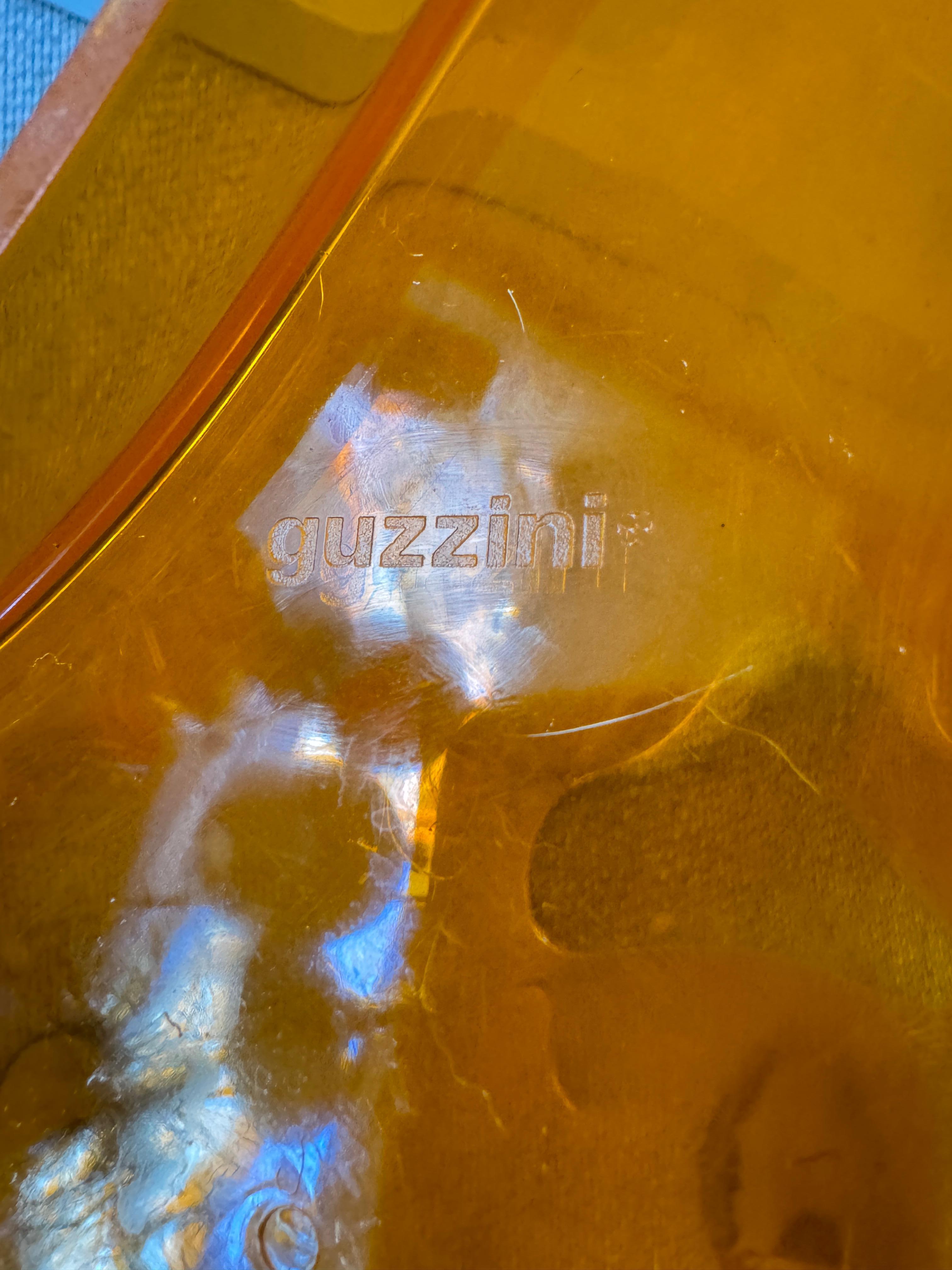 Porte-parapluies en plexiglas orange de Luigi Massoni pour Guzzini, Italie, années 1970 en vente 4