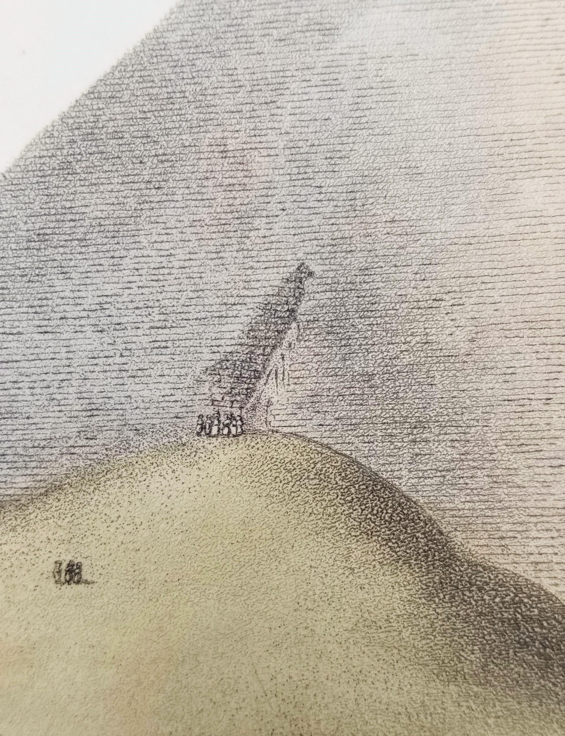 Prima e seconda piramide di Gizah, Antica Memphis /// Luigi Mayer Arte egizia 9