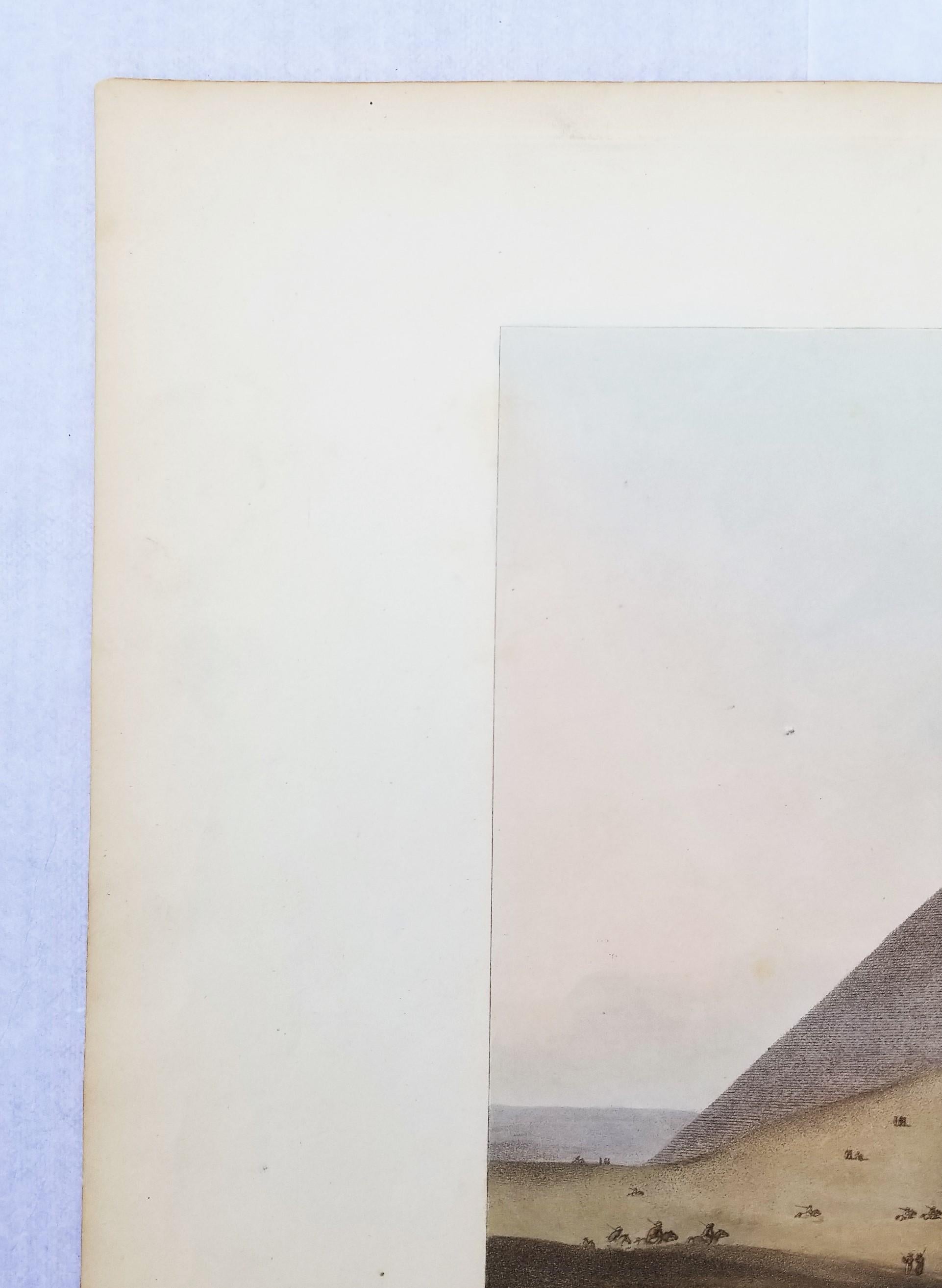 Prima e seconda piramide di Gizah, Antica Memphis /// Luigi Mayer Arte egizia 3
