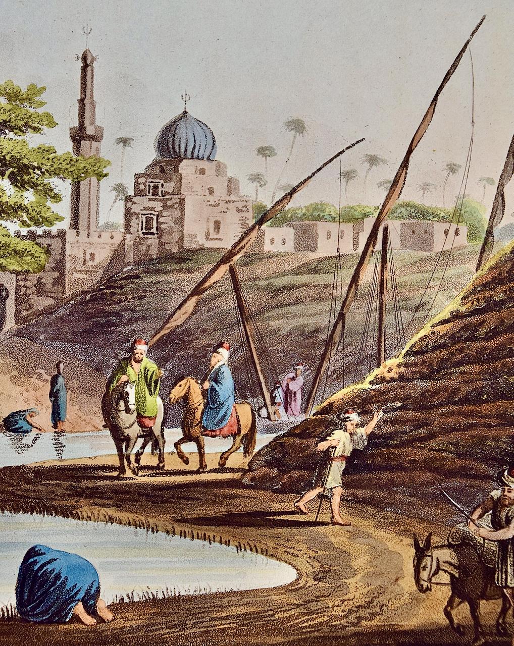 This is a hand-colored aquatint and engraving entitled 