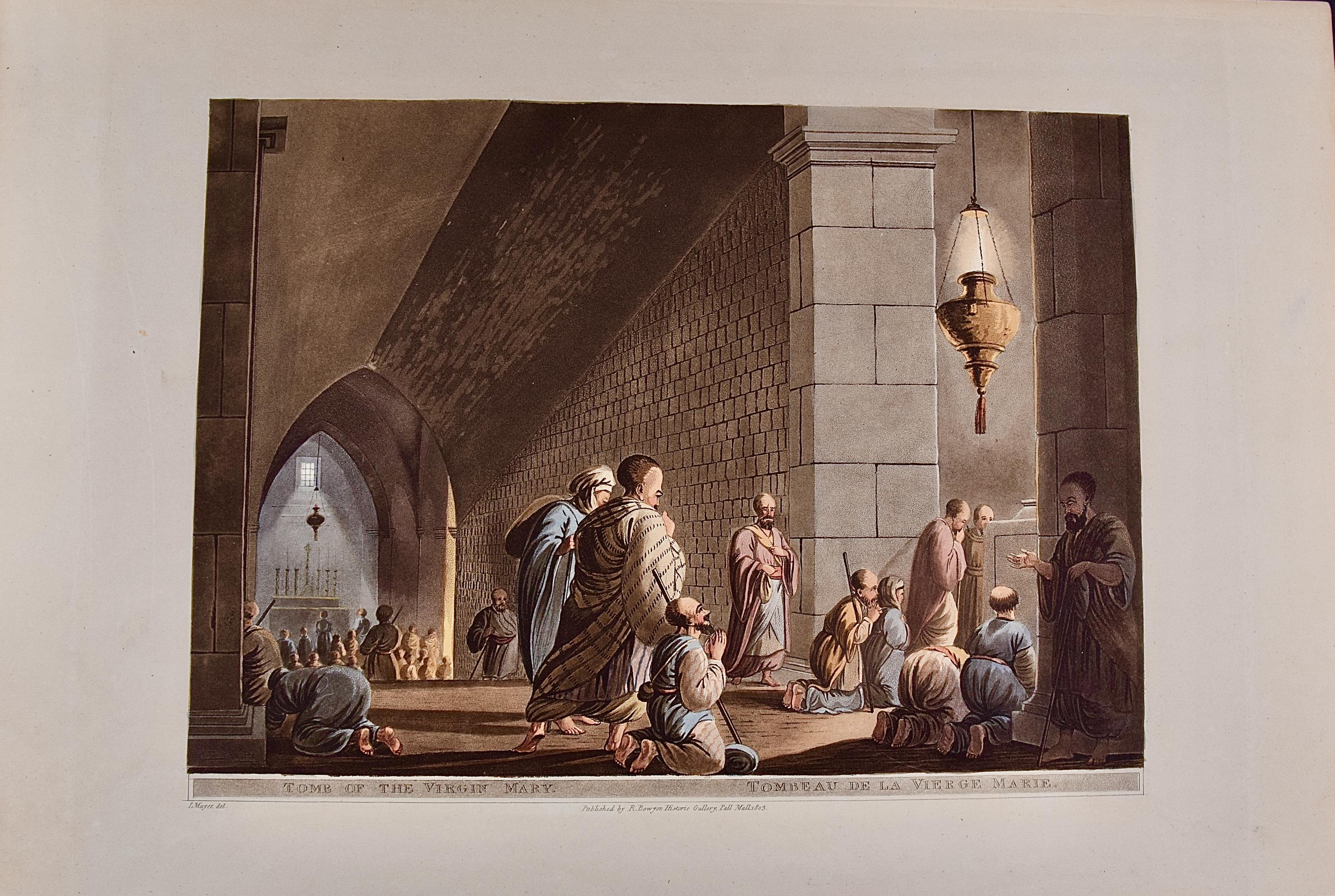 Tomb of the Virgin Mary: Eine Aquatinta des frühen 19. Jahrhunderts nach einer Zeichnung von Luigi Mayer im Angebot 1