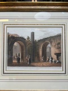 Luigi Mayer - Affixed Pillar with Hand Gilded Frame