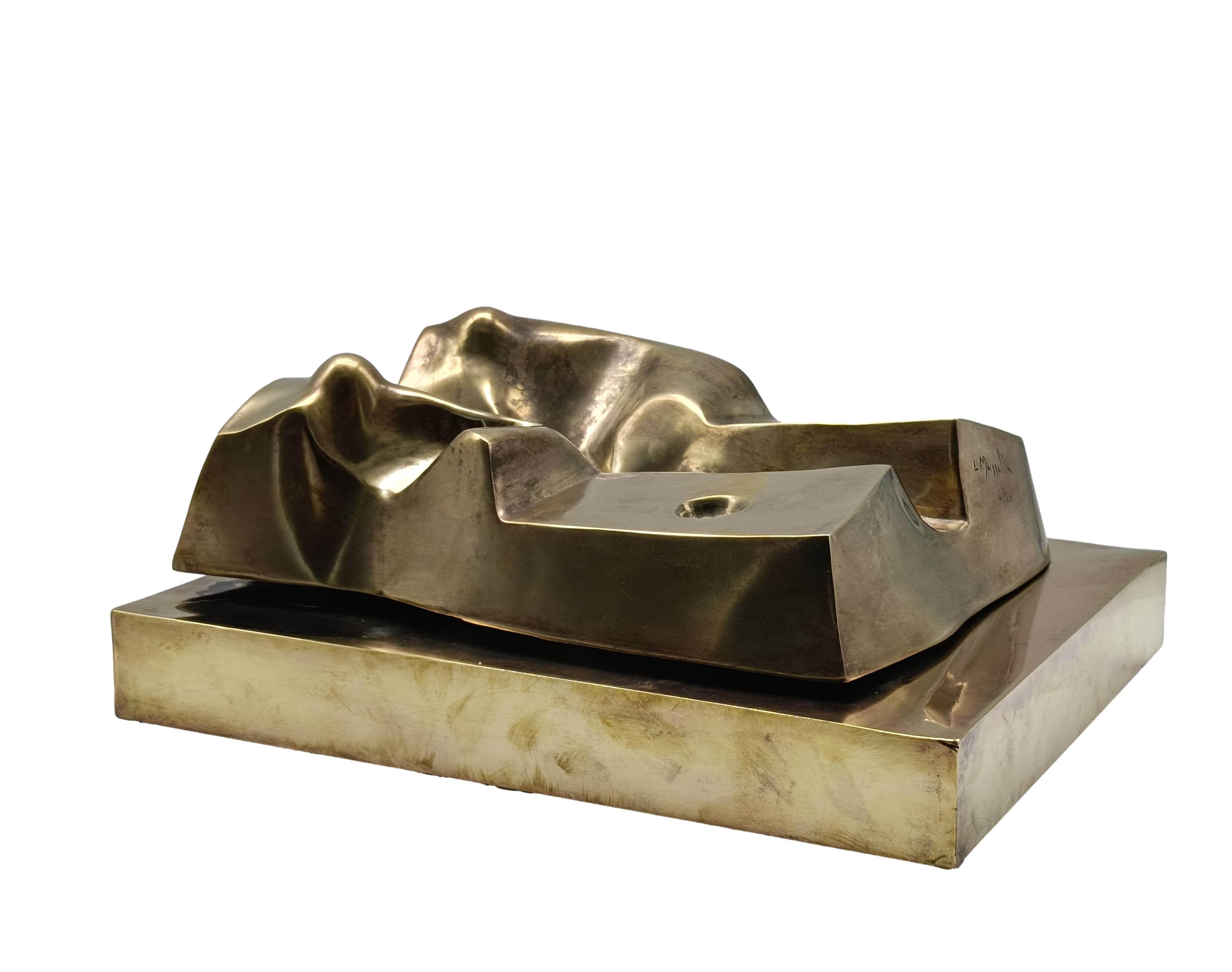 Mid-Century moderno Luigi Mazzella Scultura in Bronzo 
