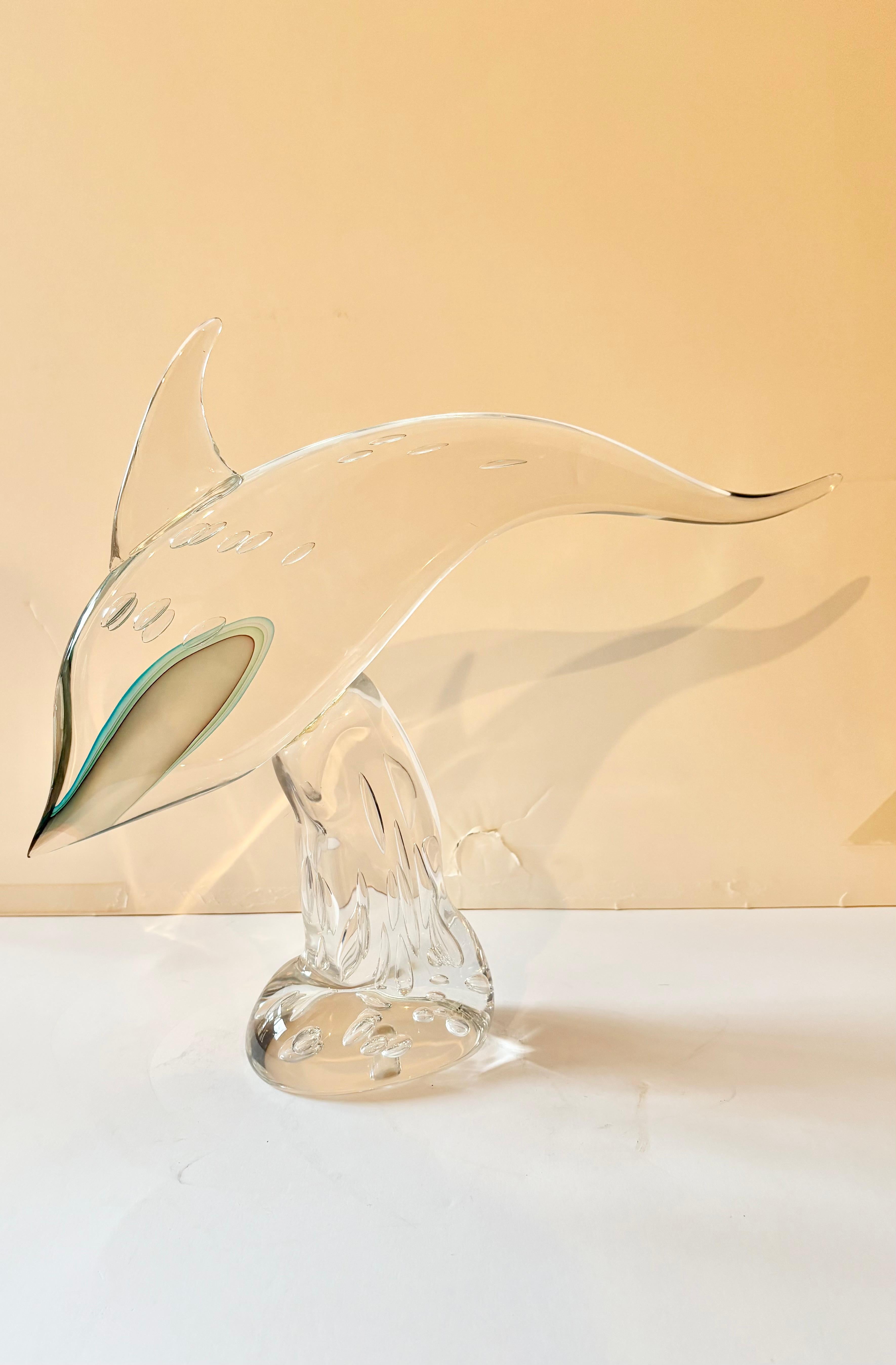 “Dolphin” - Sculpture by Luigi Mellara