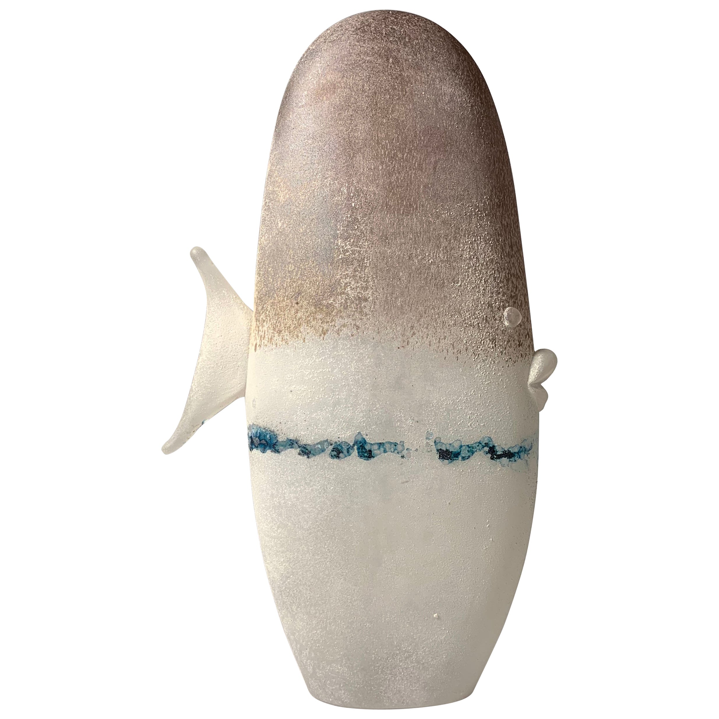 Luigi Mellara Murano Scavo Glass Fish