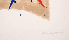 Abstract Composition - Lithograph by Luigi Montanarini - 1970s