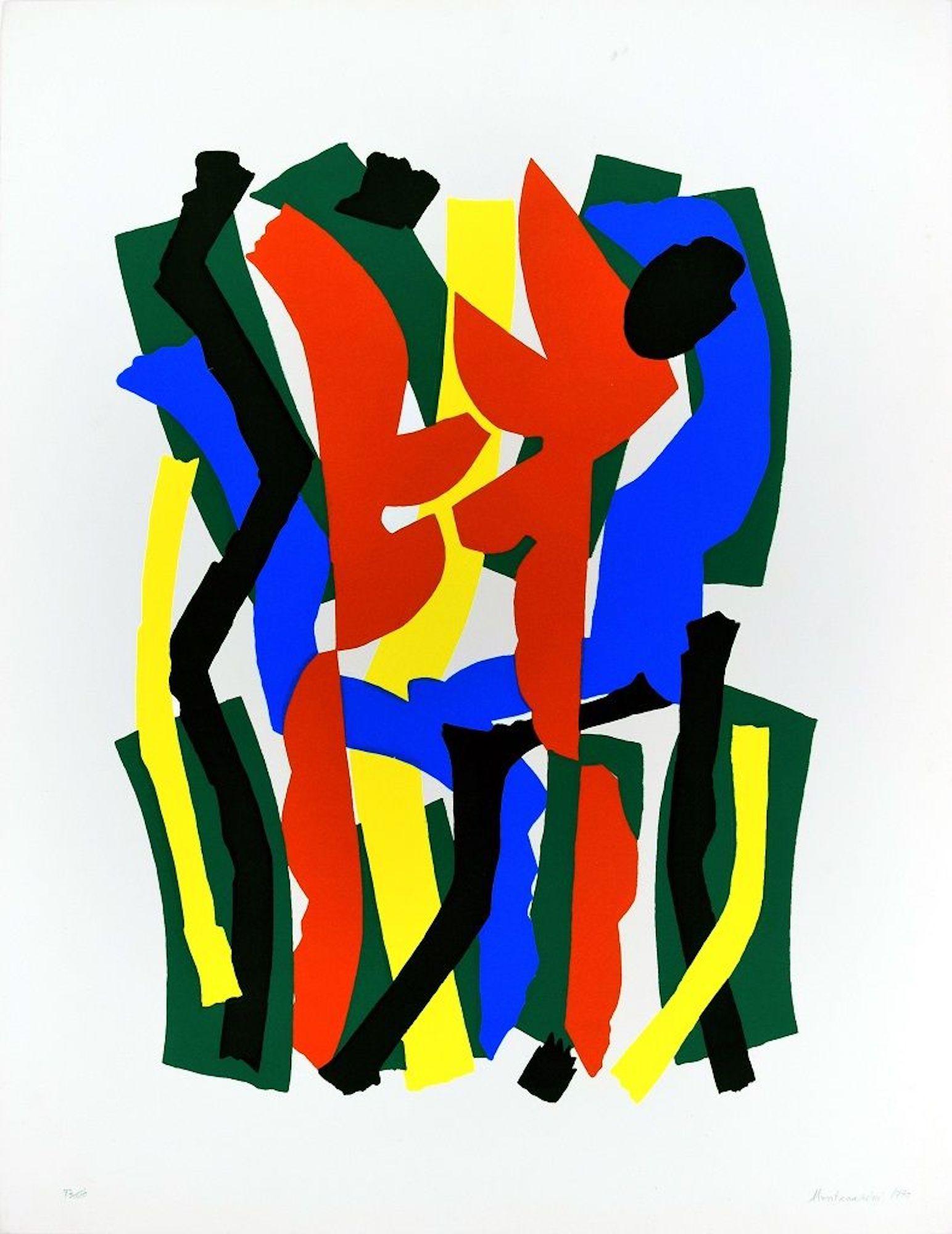 Untitled is a beautiful colored serigraph on paper, realized in 1970 by the Italian artist, Luigi Montanarini (1906-1998) and published by La Nuova Foglio, a publishing house of Macerata, Italy. 

Image dimensions: 49 x 37 cm.

Hand-signed and