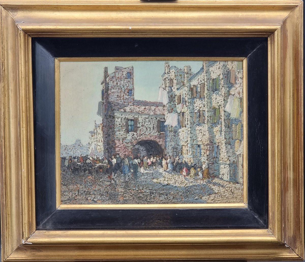 Luigi Pagan – “Chioggia e la Calle d’Oro”, 1938 (Art déco) im Angebot