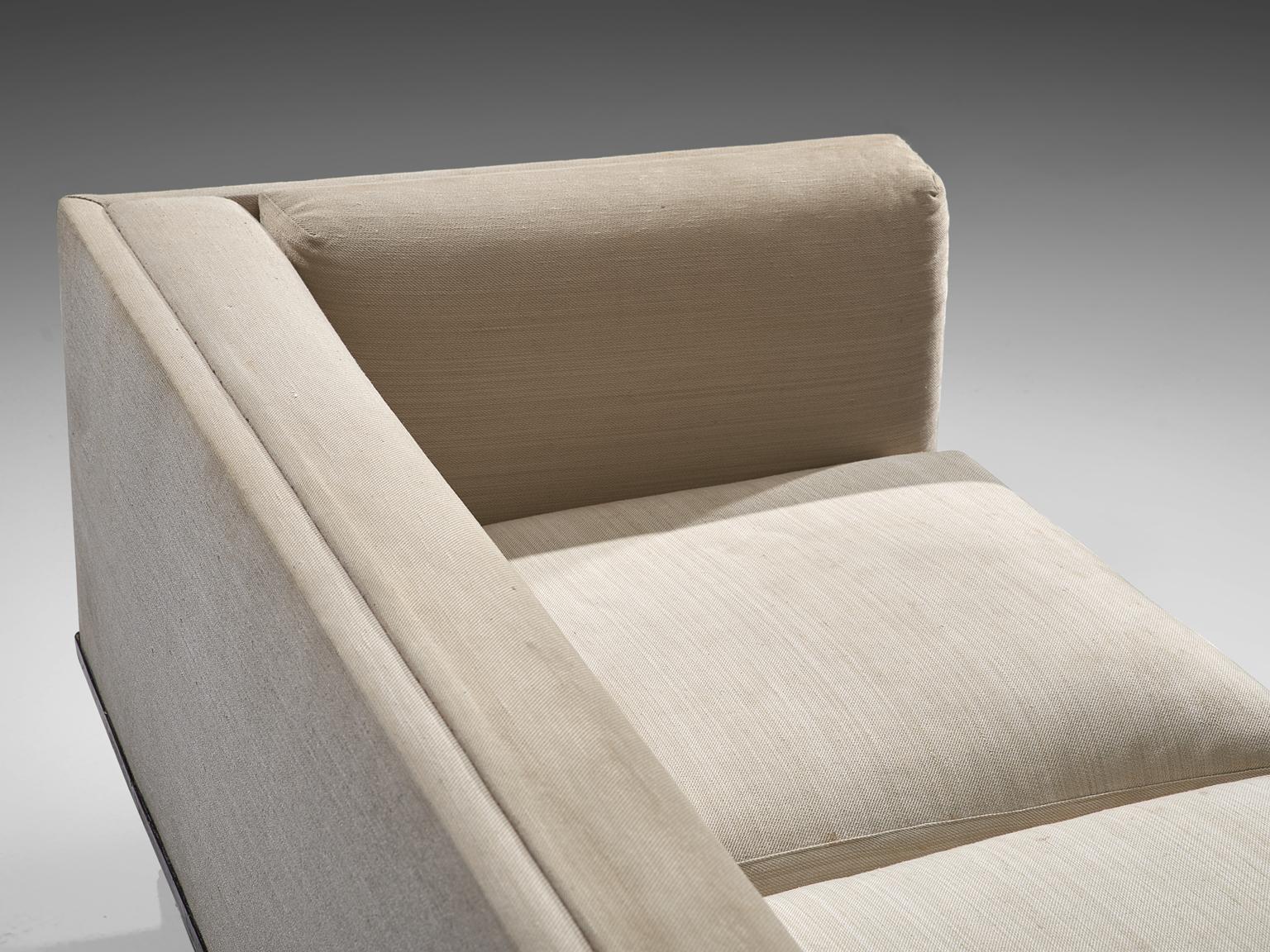 Mid-20th Century Luigi Pellegrin for MIM Roma Lounge Set with Off-White Fabric