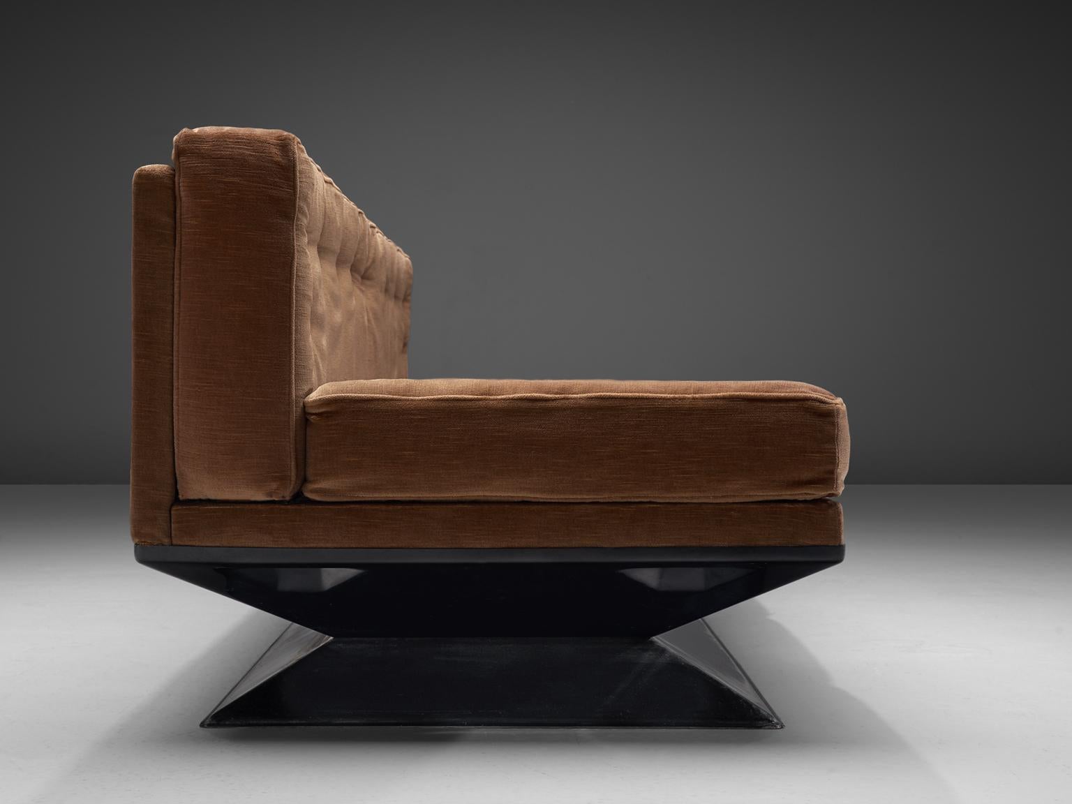 Mid-Century Modern Luigi Pellegrin for MIM Roma Sofa with Metal Base