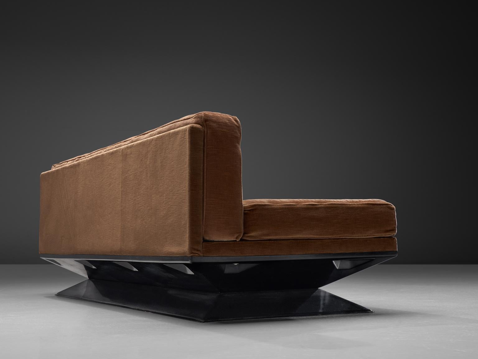 Mid-Century Modern Luigi Pellegrin for MIM Roma Sofa with Metal Base