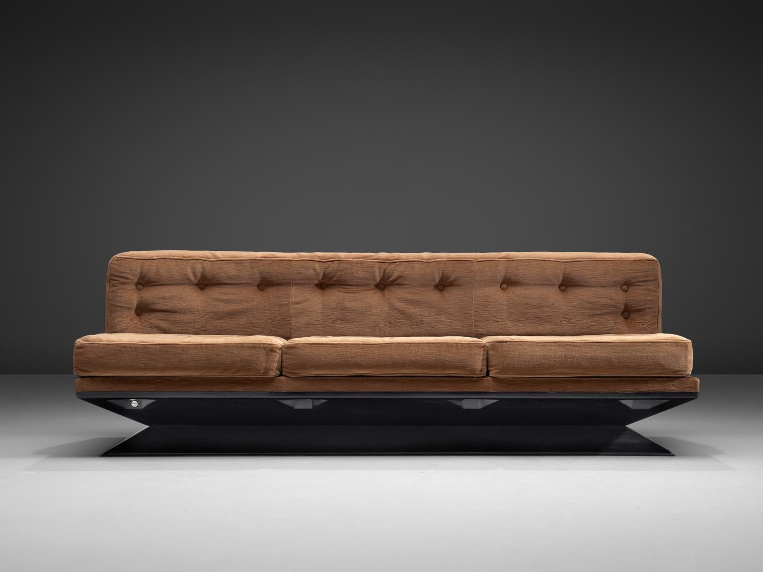 Luigi Pellegrin for MIM Roma Sofa with Metal Base In Good Condition In Waalwijk, NL