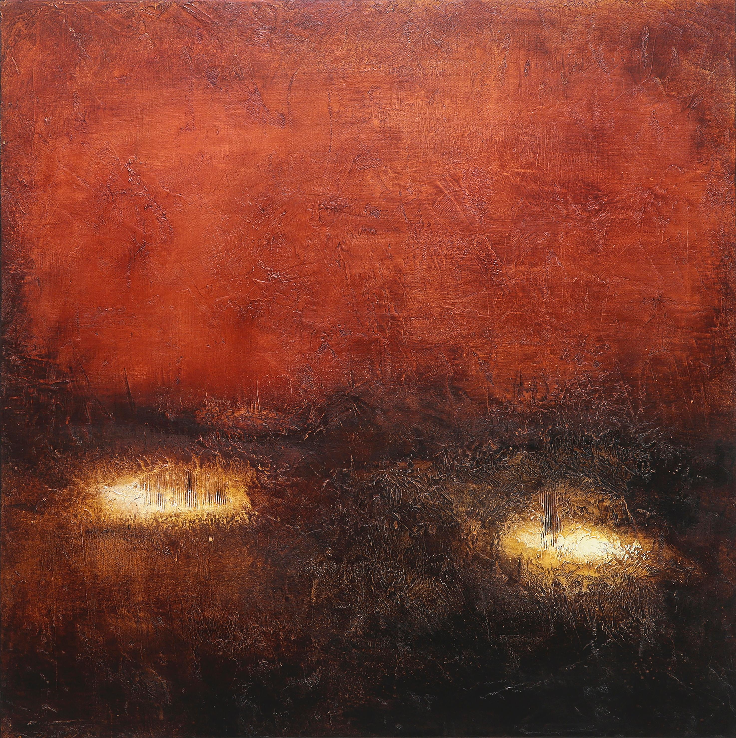 Luigi Profeta Landscape Painting - GLI ABISSI DELL'ANIMA - Original modern abstract painting-contemporary Art