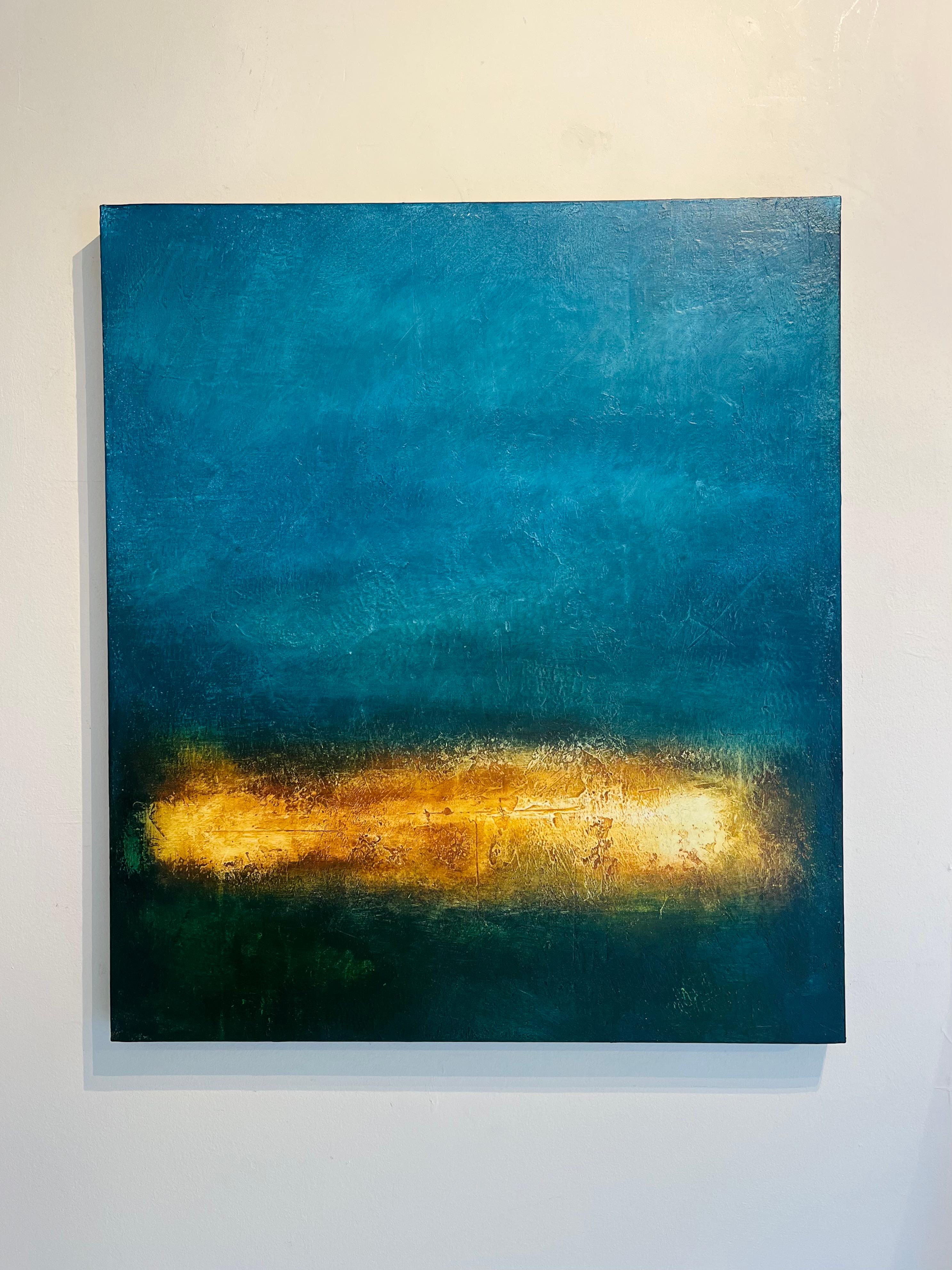 Reflecting Light-originale moderne abstrakte Landschaftsmalerei-zeitgenössische Kunst – Painting von Luigi Profeta
