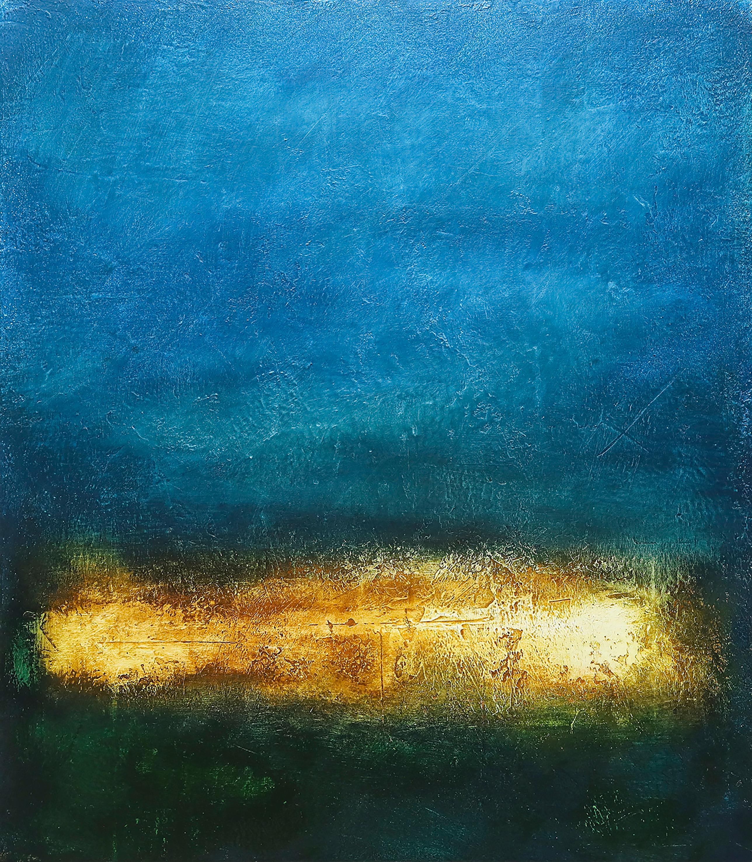 Reflecting Light-original modern abstract landscape painting-contemporary Art