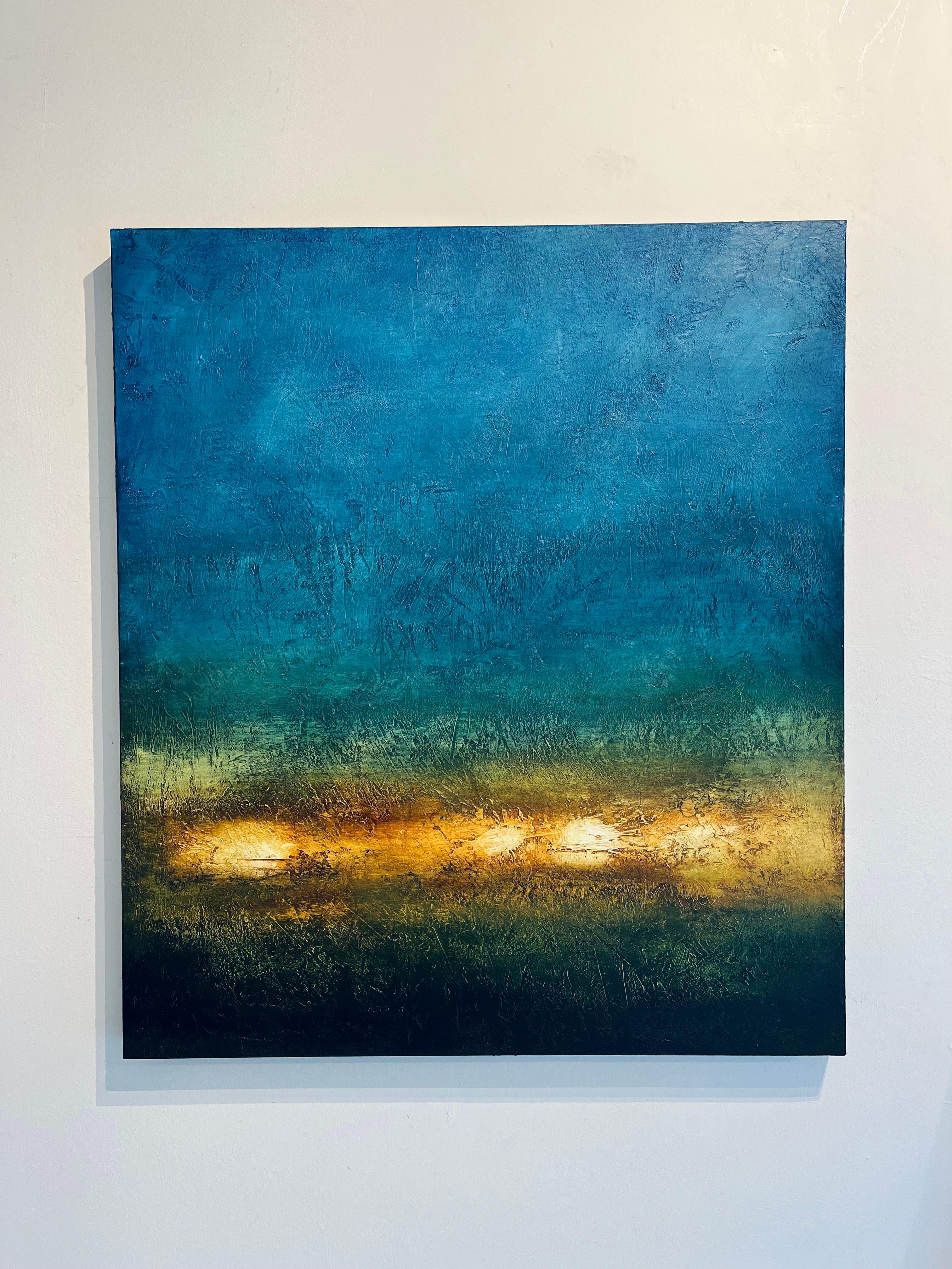 The Clouds of Jupiter-ORIGINAL Abstraktes Landschaftsgemälde - Zeitgenössische Kunst – Painting von Luigi Profeta
