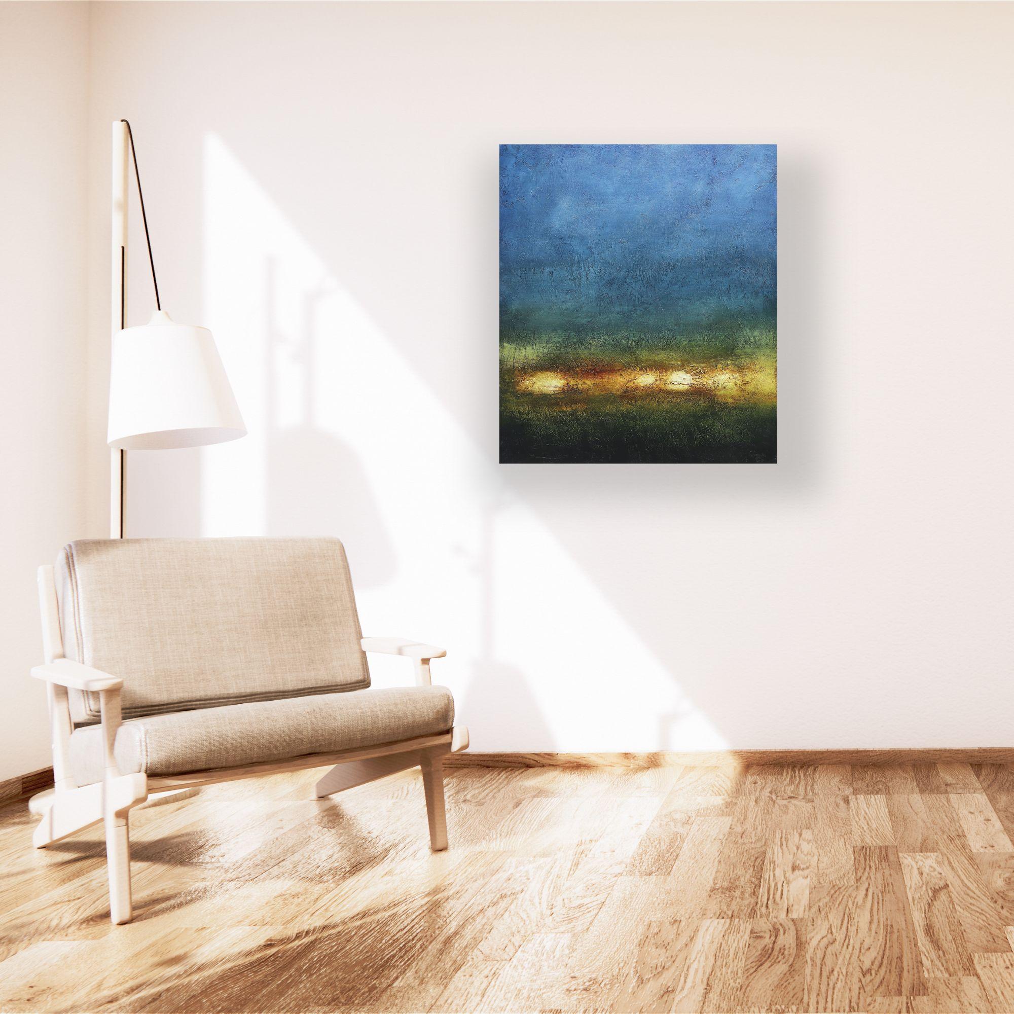 The Clouds of Jupiter-ORIGINAL Abstraktes Landschaftsgemälde - Zeitgenössische Kunst im Angebot 1