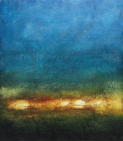 The Clouds of Jupiter-ORIGINAL Abstraktes Landschaftsgemälde - Zeitgenössische Kunst